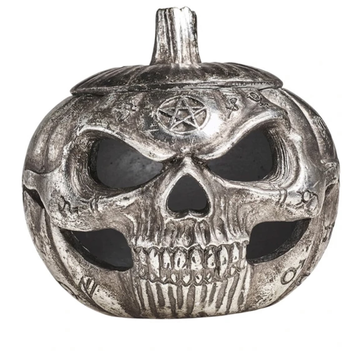 Pumpkin Skull Pot