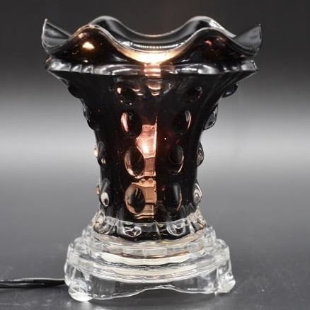 Self-Warming Oil Burner / Wax Melter Lamp - BLACK