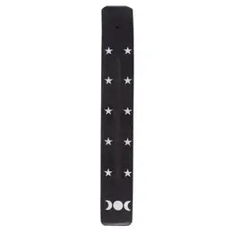 Triple Moon Wooden Incense Holder