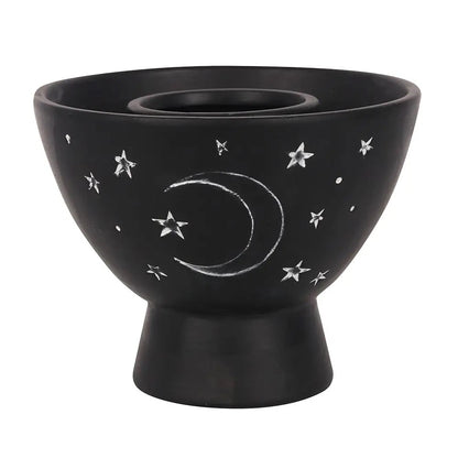 Moon and Stars Terracotta Bowl